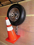 Road Cone Holder  for Enclosed Trailers