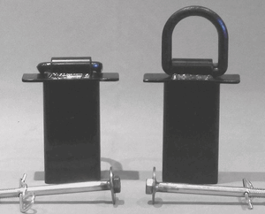 Stake Pocket  "D" Ring Tie Down  2 pc Set